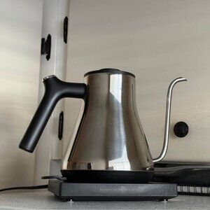 Offacy Gooseneck Chrome Stainless Steel Electric Water Kettle